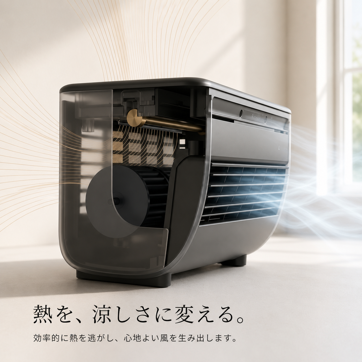 Ryo Cooler ｜ 車中泊にも使える 充電式ポータブル冷風機